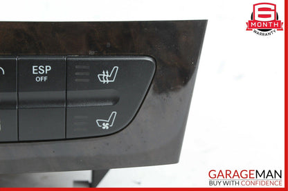 03-09 Mercedes W219 CLS500 E500 Hazard Light Door Lock Control Switch Wood OEM