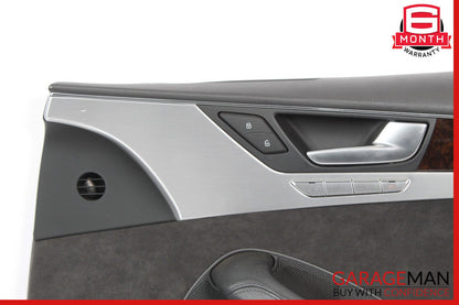 11-17 Audi A8 Interior Door Panel Front Right Passenger Side Black OEM