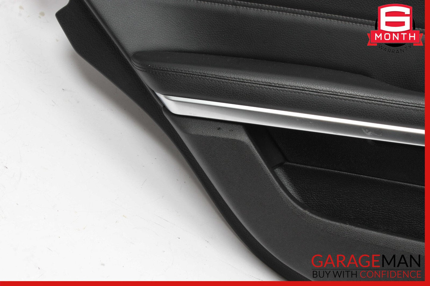 14-16 Mercedes W212 E350 E550 Rear Left Interior Door Panel Leather Black OEM