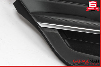 14-16 Mercedes W212 E350 E550 Rear Left Interior Door Panel Leather Black OEM