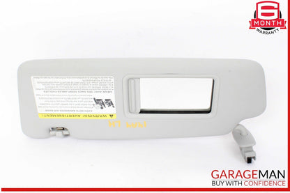 09-16 Audi A4 Front Left Driver Side Sun Visor Sunvisor Gray 8U0857551F OEM