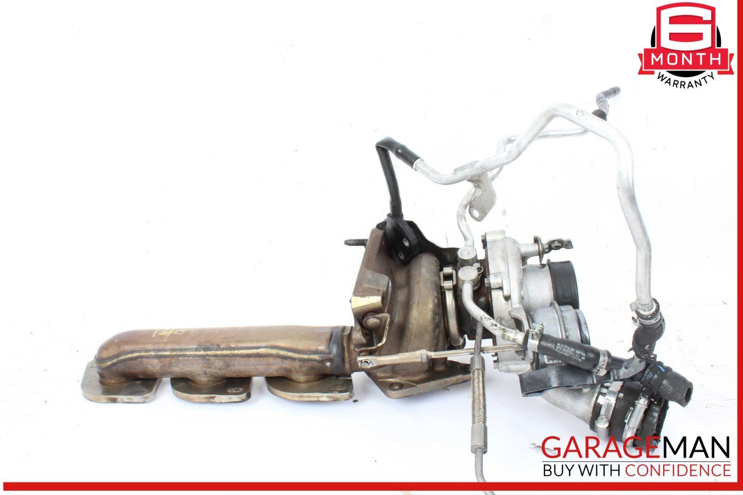 11-16 Mercedes X166 GL450 4MATIC Left Turbocharger Turbo Charger Manifold OEM