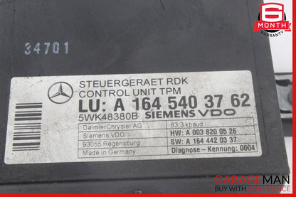 06-12 Mercedes W211 E320 CLS550 SL550 TPMS Tire Pressure Control 1645404701 OEM