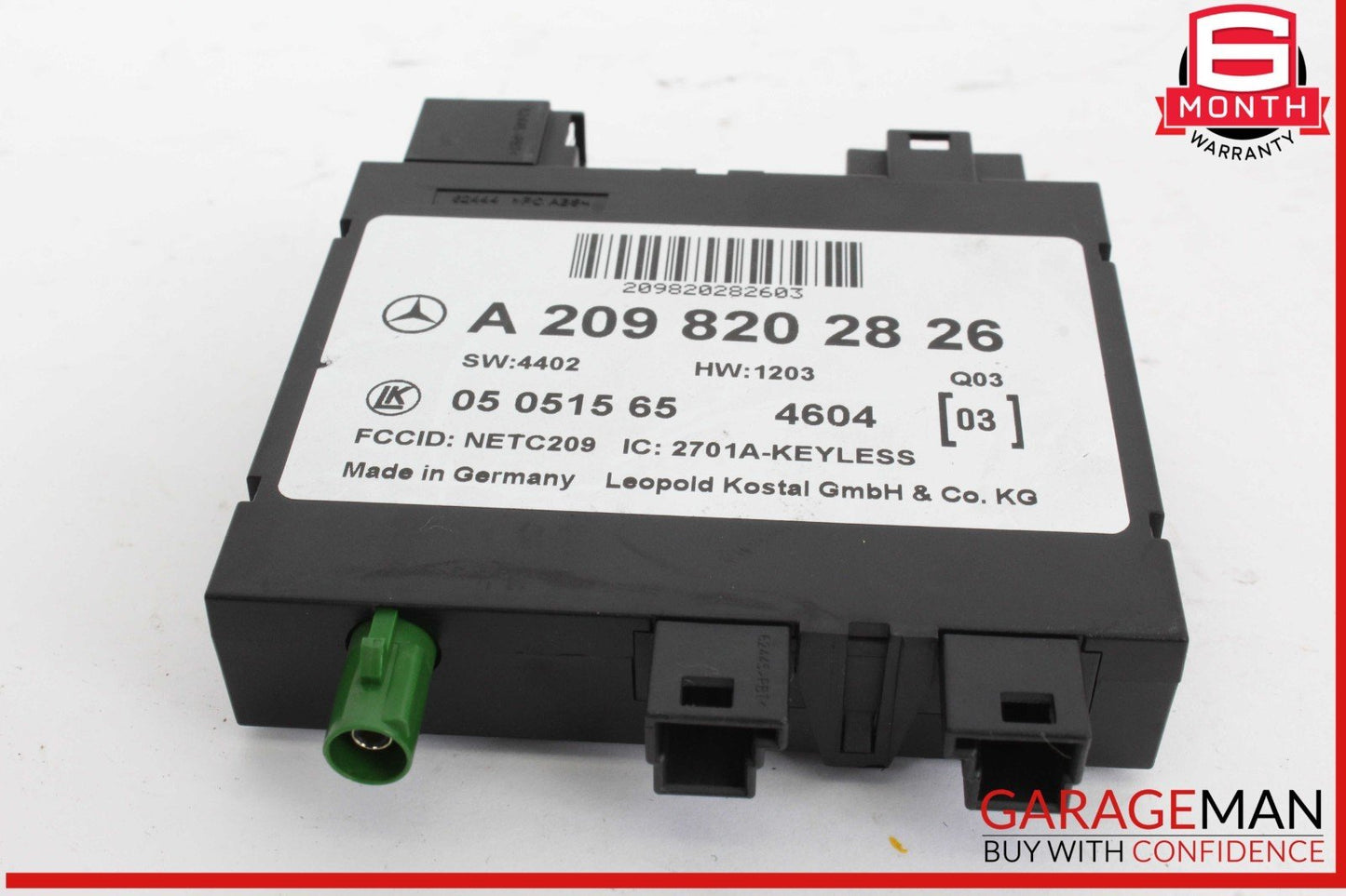 03-09 Mercedes W209 CLK350 CLK550 CLK55 Antenna Keyless Module Unit