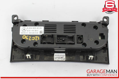 12-14 Mercedes W204 C250 C63 AMG C300 AC A/C Heater Climate Control w/ Trim OEM