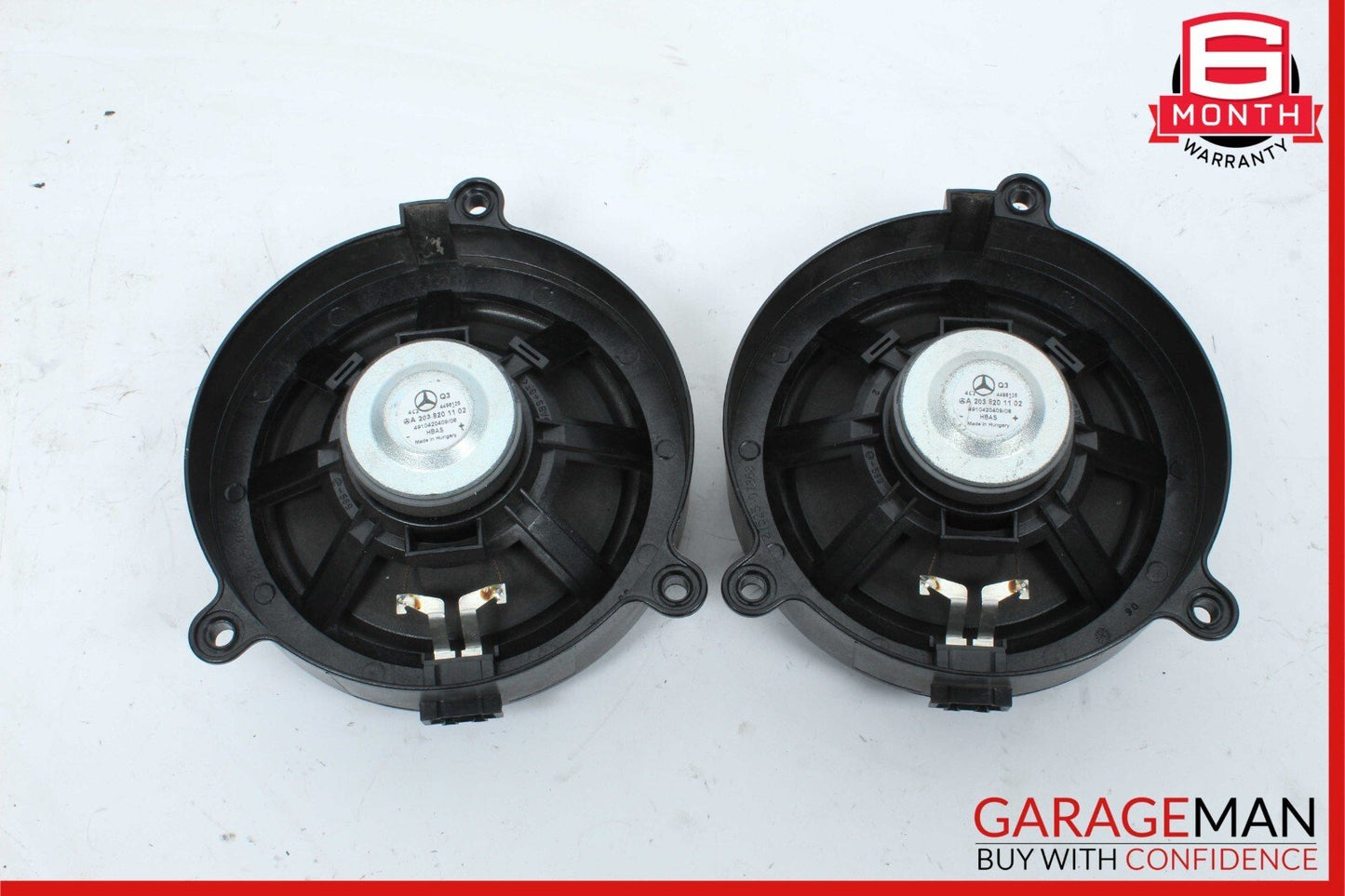 01-07 Mercedes W203 C230 Front Right & Left Door Sound Audio Speaker Set OEM