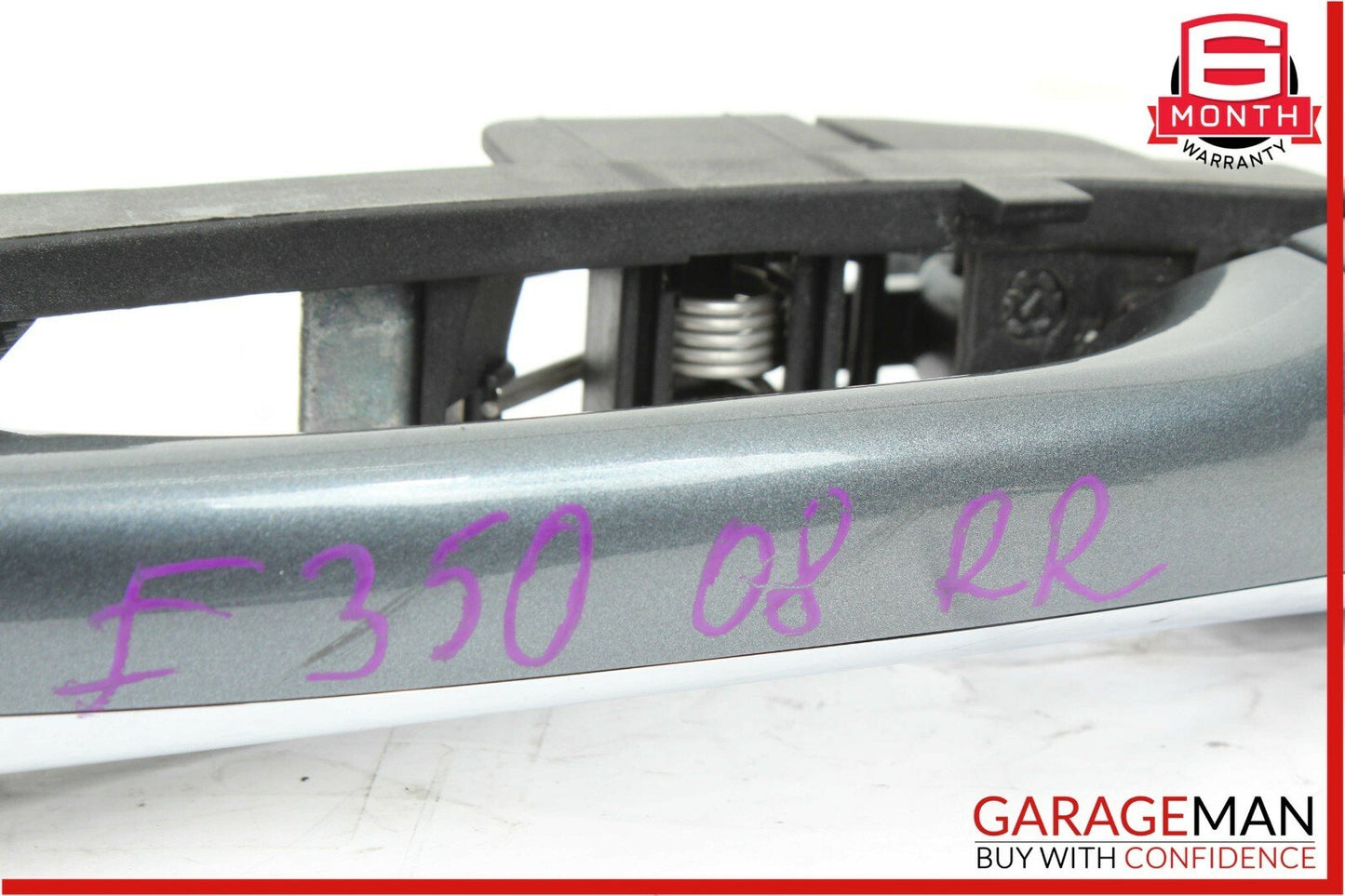 03-09 Mercedes W211 E350 Rear Right Passenger Exterior Door Handle Flintgray