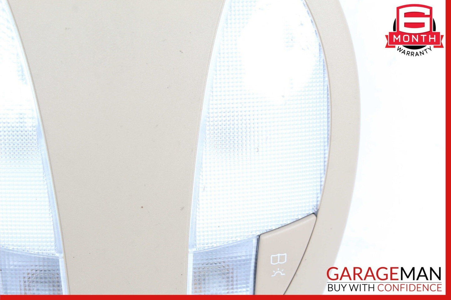 07-09 Mercedes W211 E550 E350 E63 AMG Rear Overhead Dome Light Reading Map Brown
