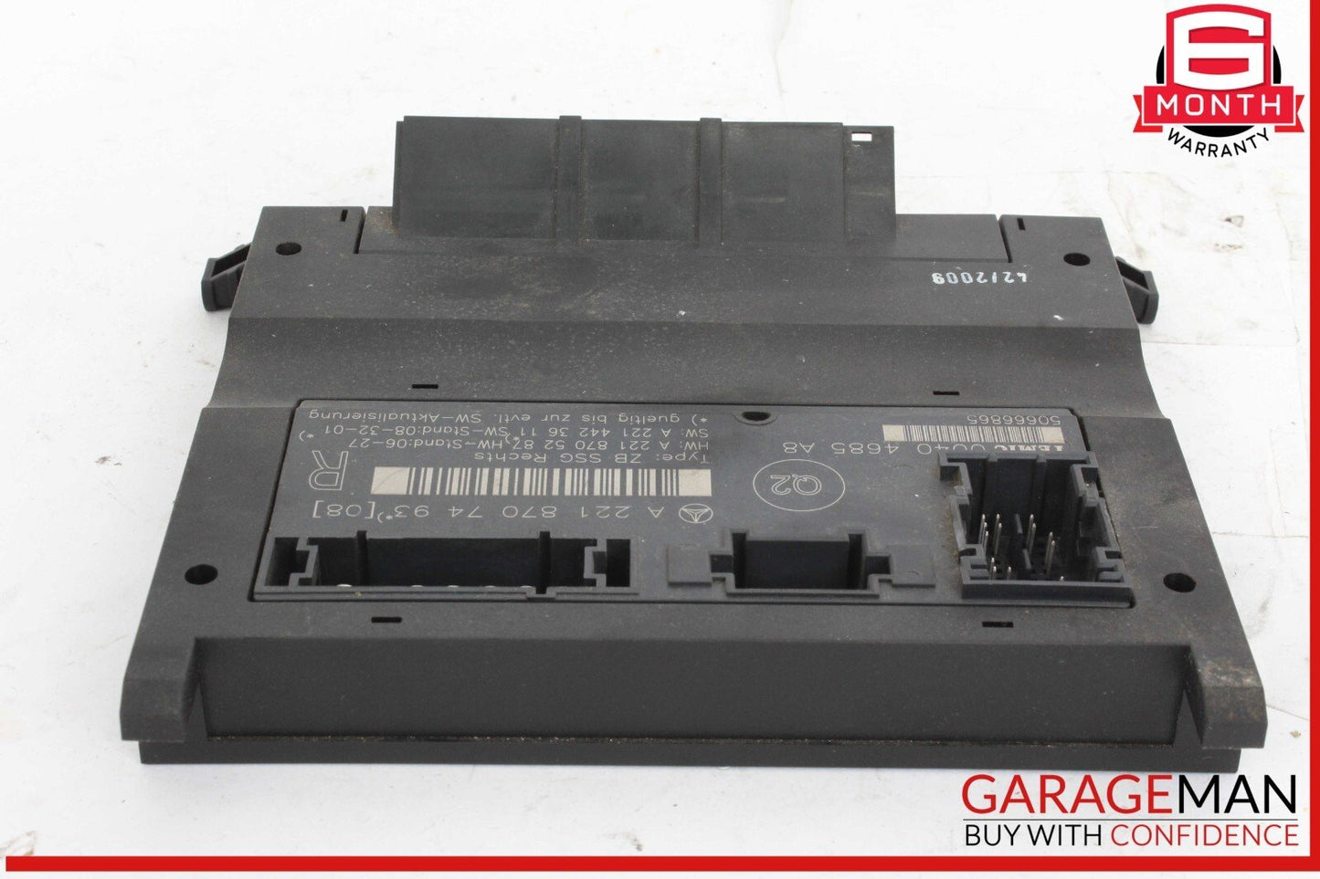 07-13 Mercedes W221 S400 Hybrid Front Right Under Seat Control Module OEM