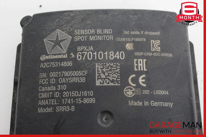 17-20 Maserati Levante M161 Rear Left or Right Blind Spot Radar Sensor Module