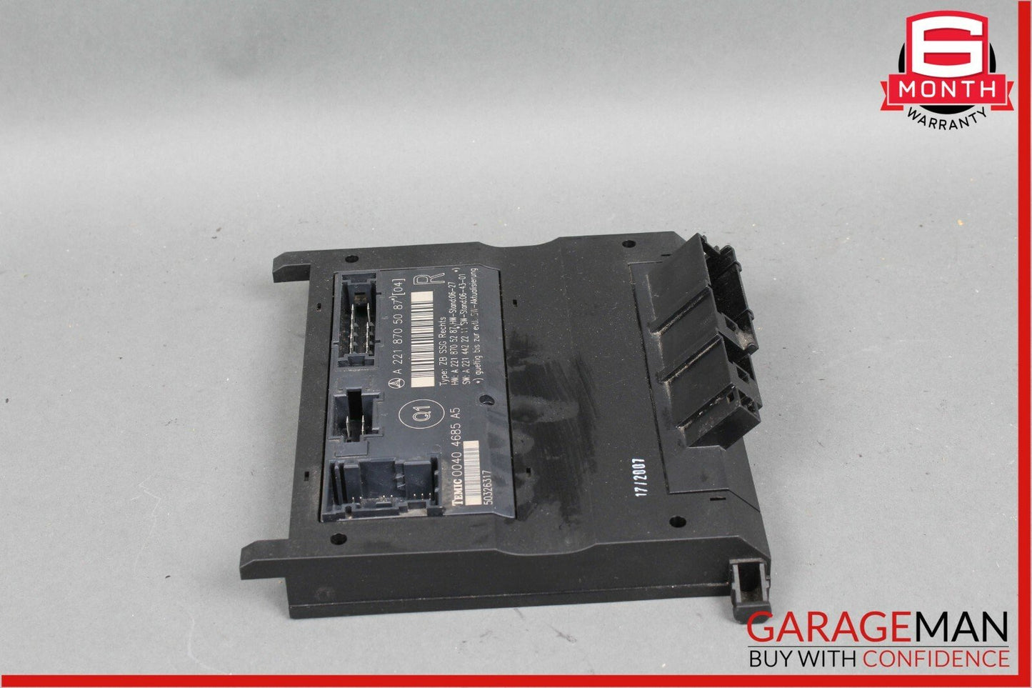 07-13 Mercedes W221 S63 AMG Front Right Under Seat Control Unit OEM