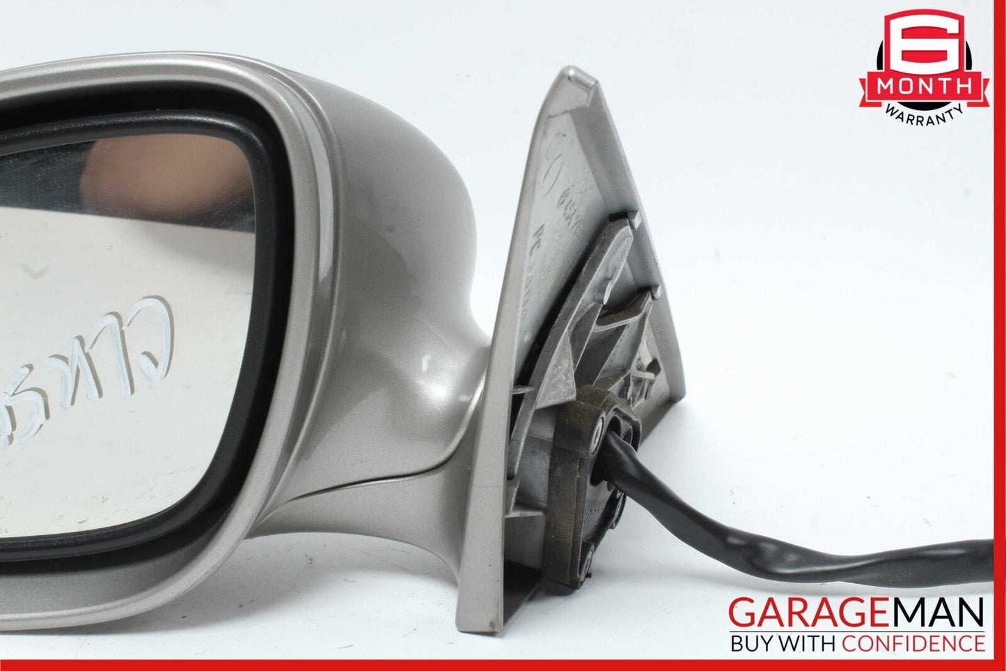 06-08 Mercedes W219 CLS500 Front Left Side Mirror Door Rear View Cubanite Silver