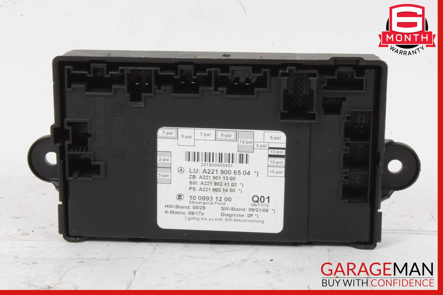 07-13 Mercedes W221 S550 S400 Rear Right or Left Side Door Control Module OEM