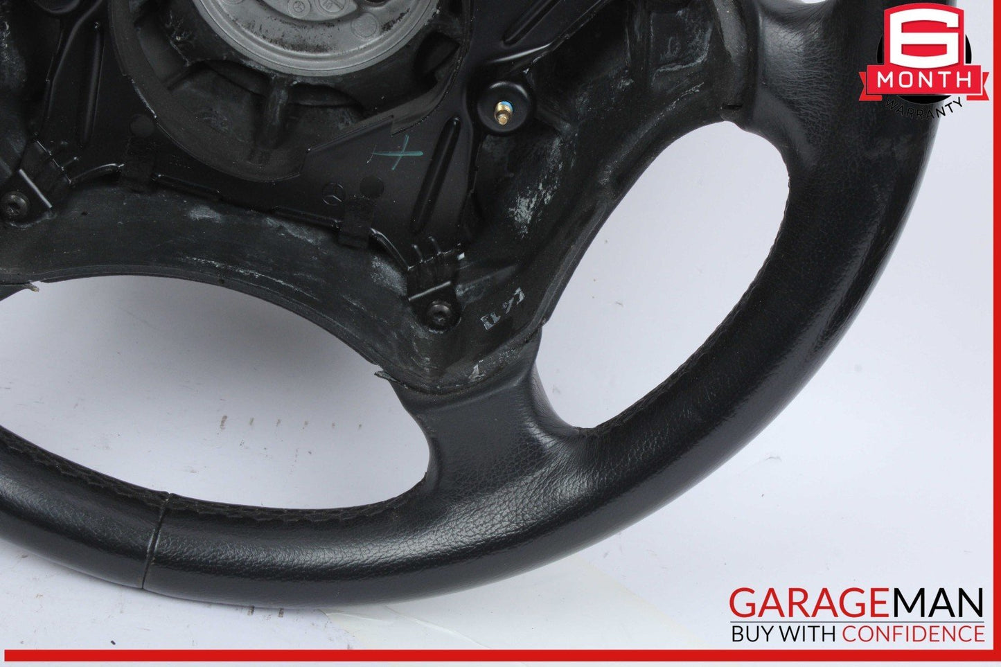 00-03 Mercedes W210 E320 E430 CLK320 4 Spoke Driver Steering Wheel Black OEM