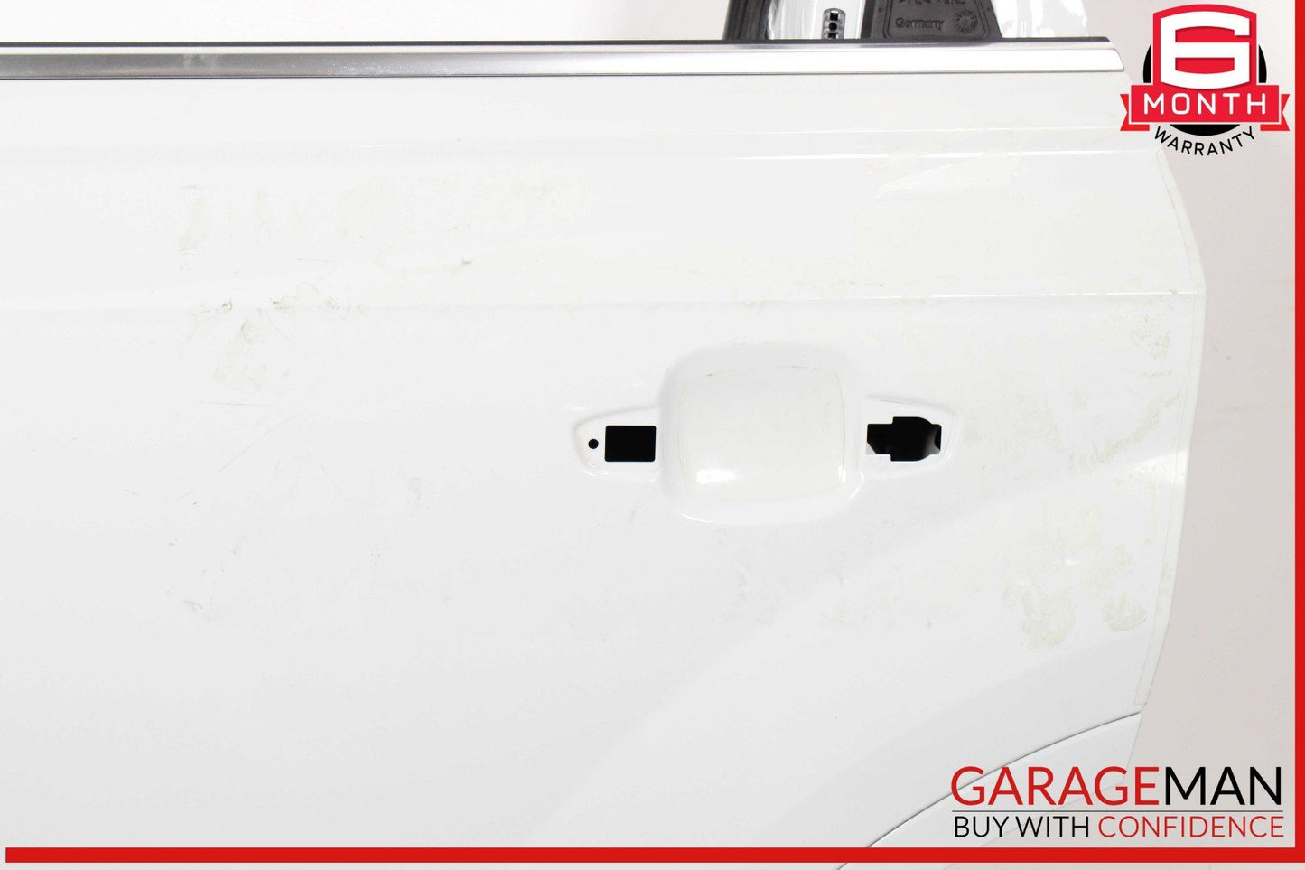 17-19 Audi Q7 Rear Left Driver Side Door Shell White OEM