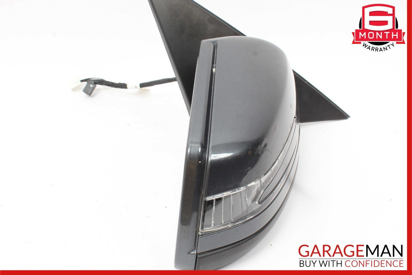 12-14 Mercedes W204 C300 Front Right Side Mirror Door Rear View Glass Grey OEM