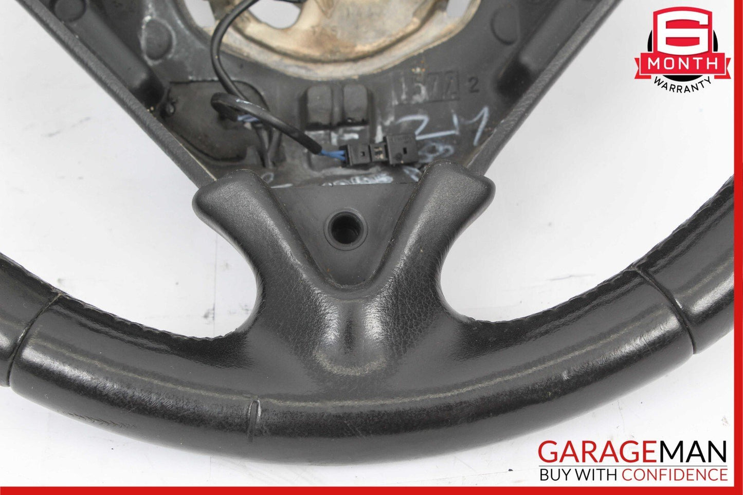 03-10 Porsche Cayenne Turbo 955 957 3 Spoke Driver Steering Wheel Black OEM