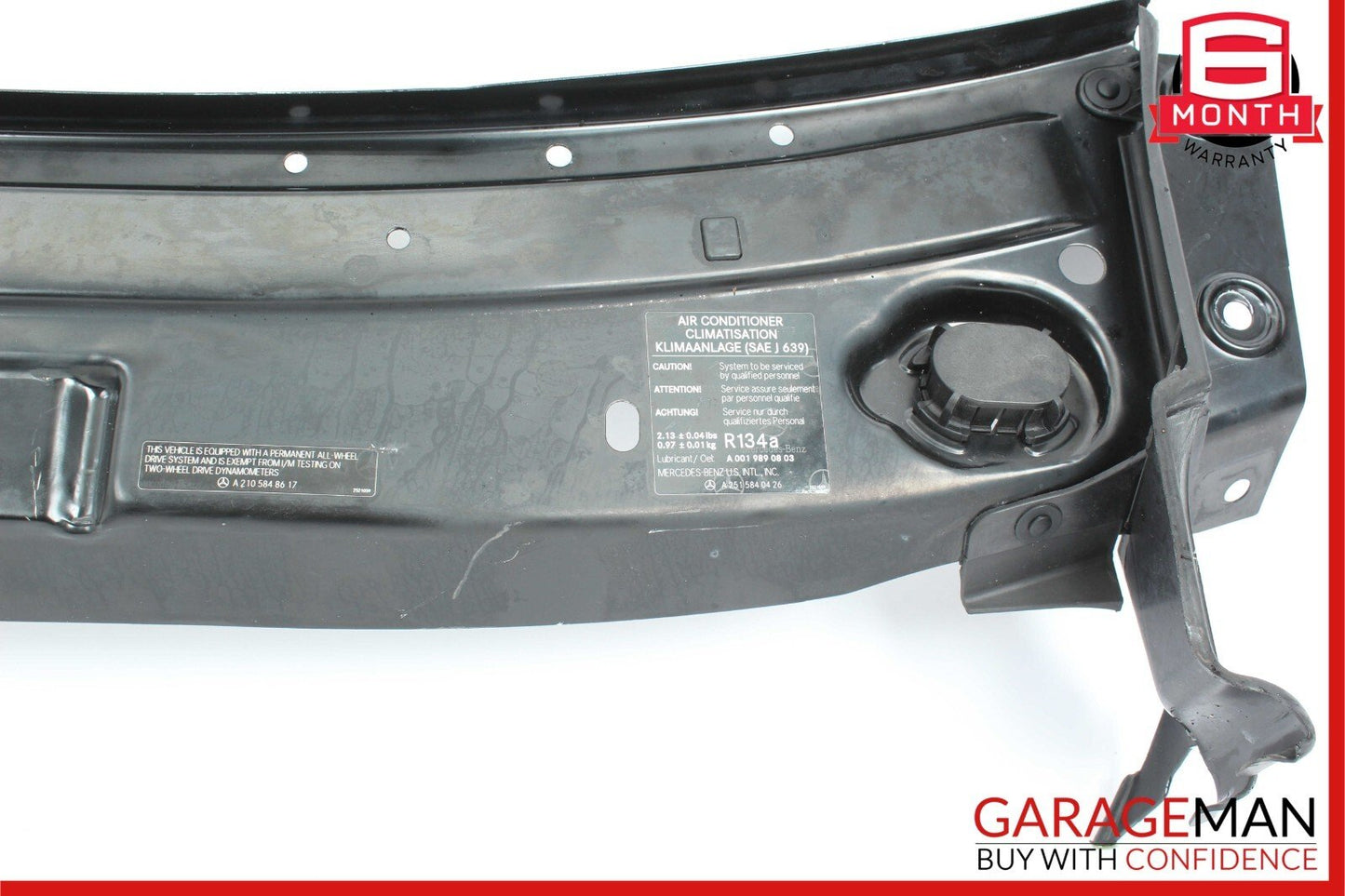 06-12 Mercedes W164 ML350 Upper Radiator Core Tie Bar Support 0019890803 OEM