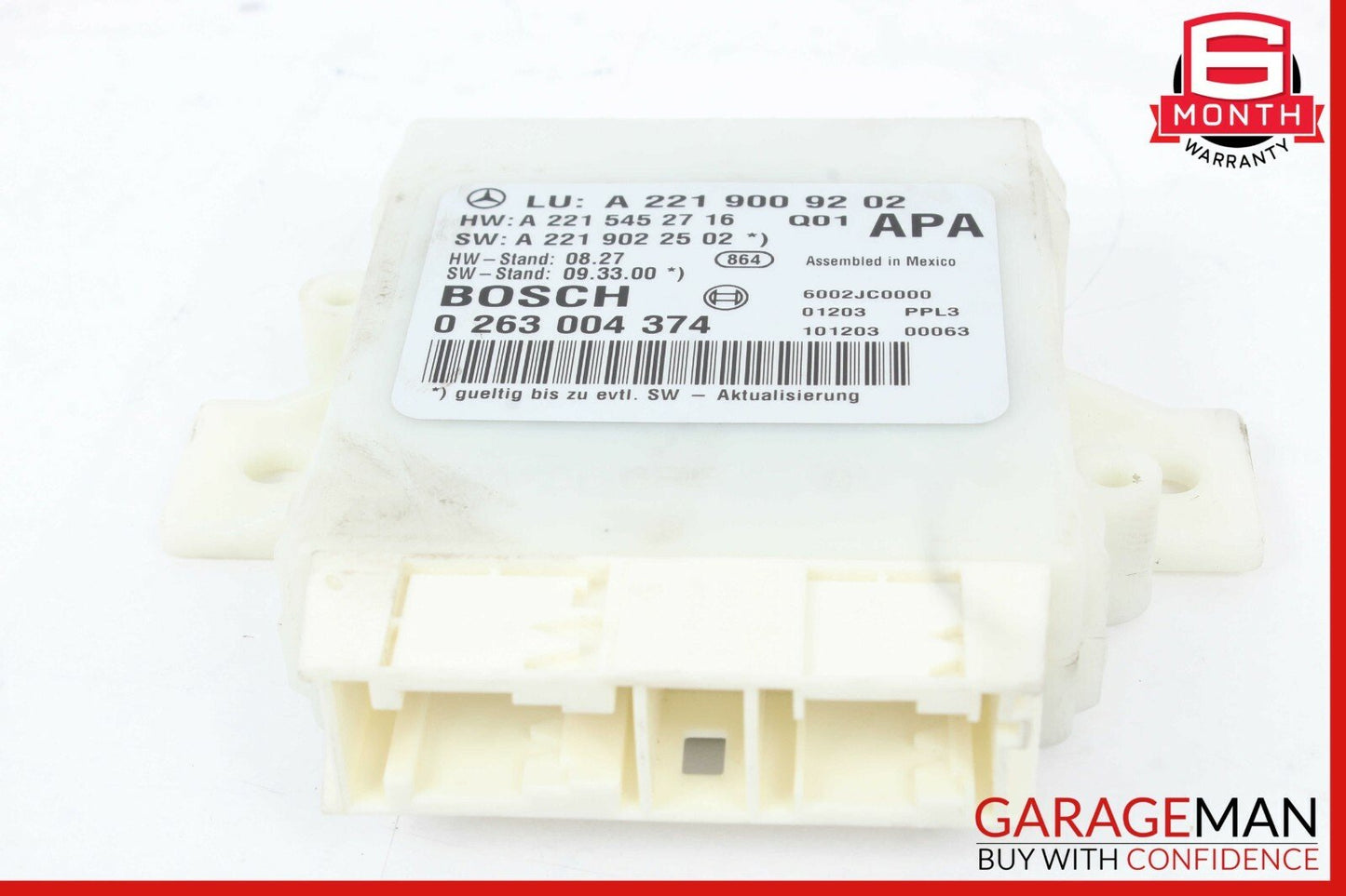 07-13 Mercedes W221 S400 S550 S63 AMG Rear Parking Parktronic Control Module OEM