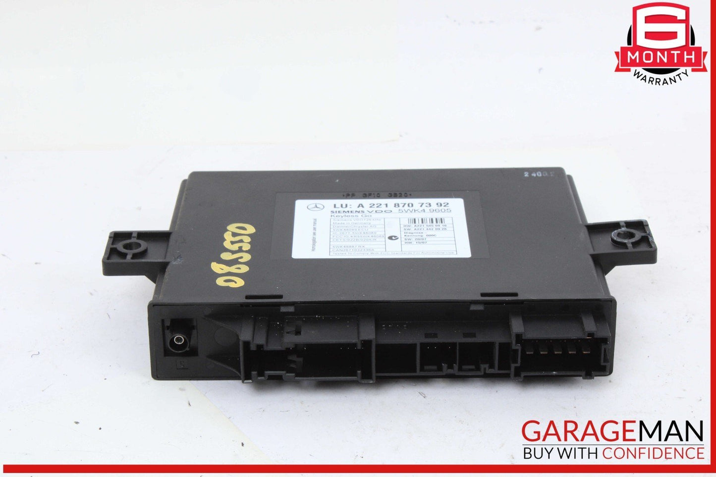 07-10 Mercedes W221 S550 S600 Keyless Go Control Module Unit 2218707392 OEM