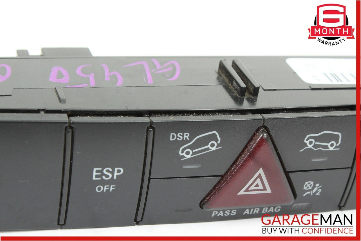 06-12 Mercedes GL450 ML550 Center Dash Hazard Light Switch Control Panel OEM