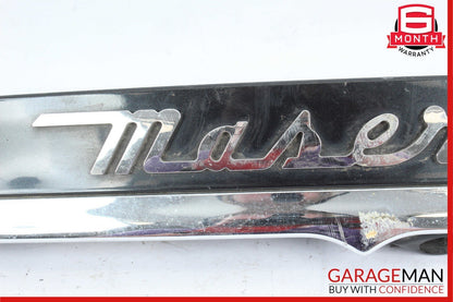 14-17 Maserati Ghibli Rear Trunk Lid Parking Camera Molding Trim Panel Assembly