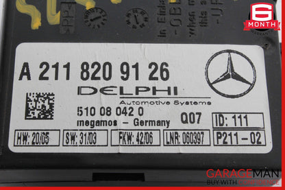 01-07 Mercedes R230 SL550 C230 CLK320 Anti Theft Alarm Module 2118209126 OEM