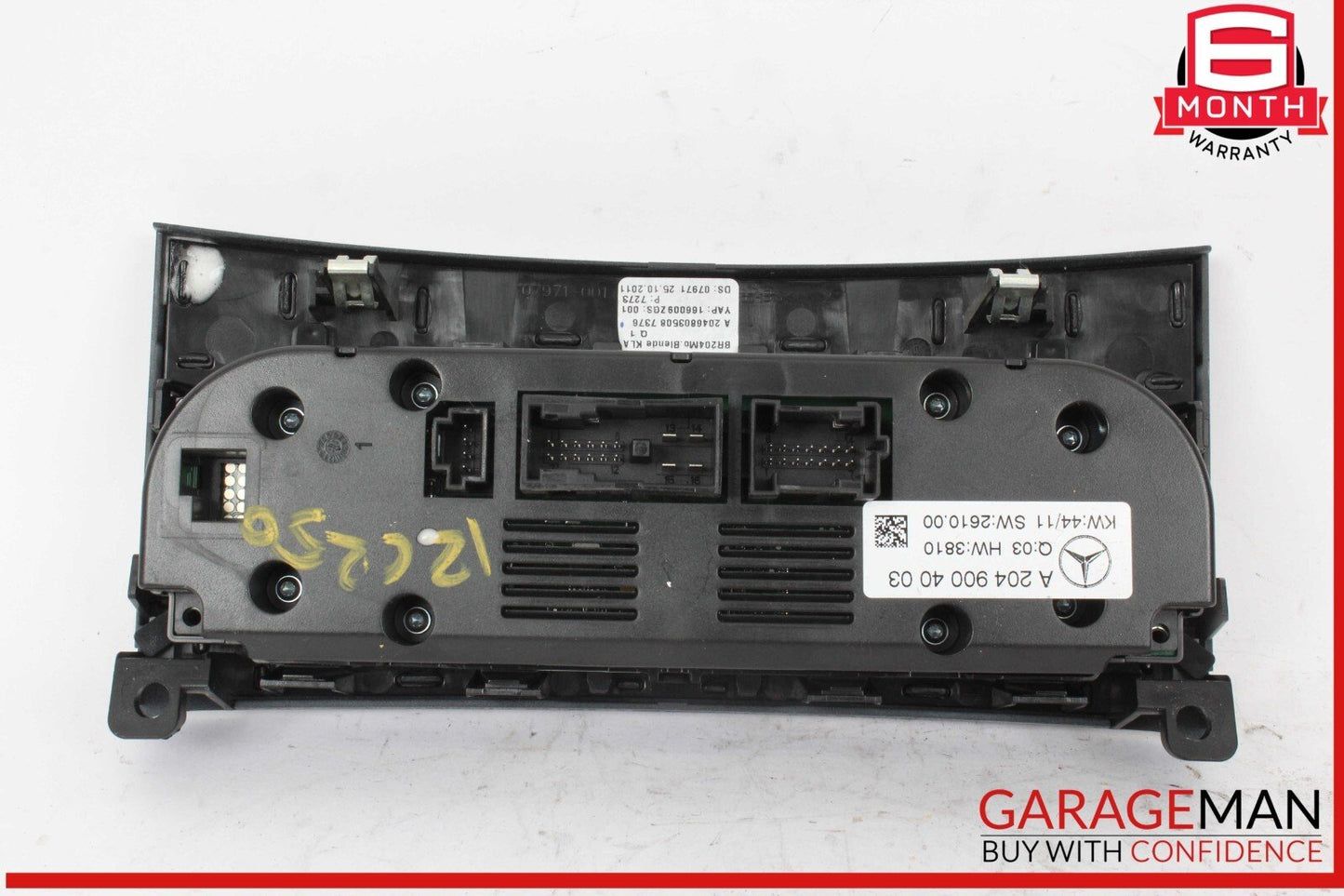 12-14 Mercedes W204 C250 C63 AMG C300 AC A/C Heater Climate Control w/ Trim OEM