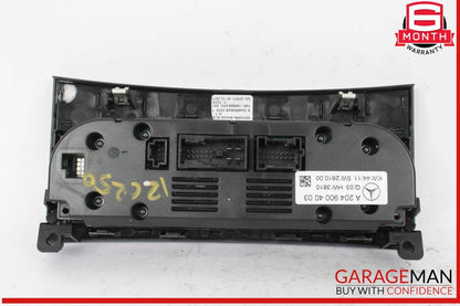 12-14 Mercedes W204 C250 C63 AMG C300 AC A/C Heater Climate Control w/ Trim OEM