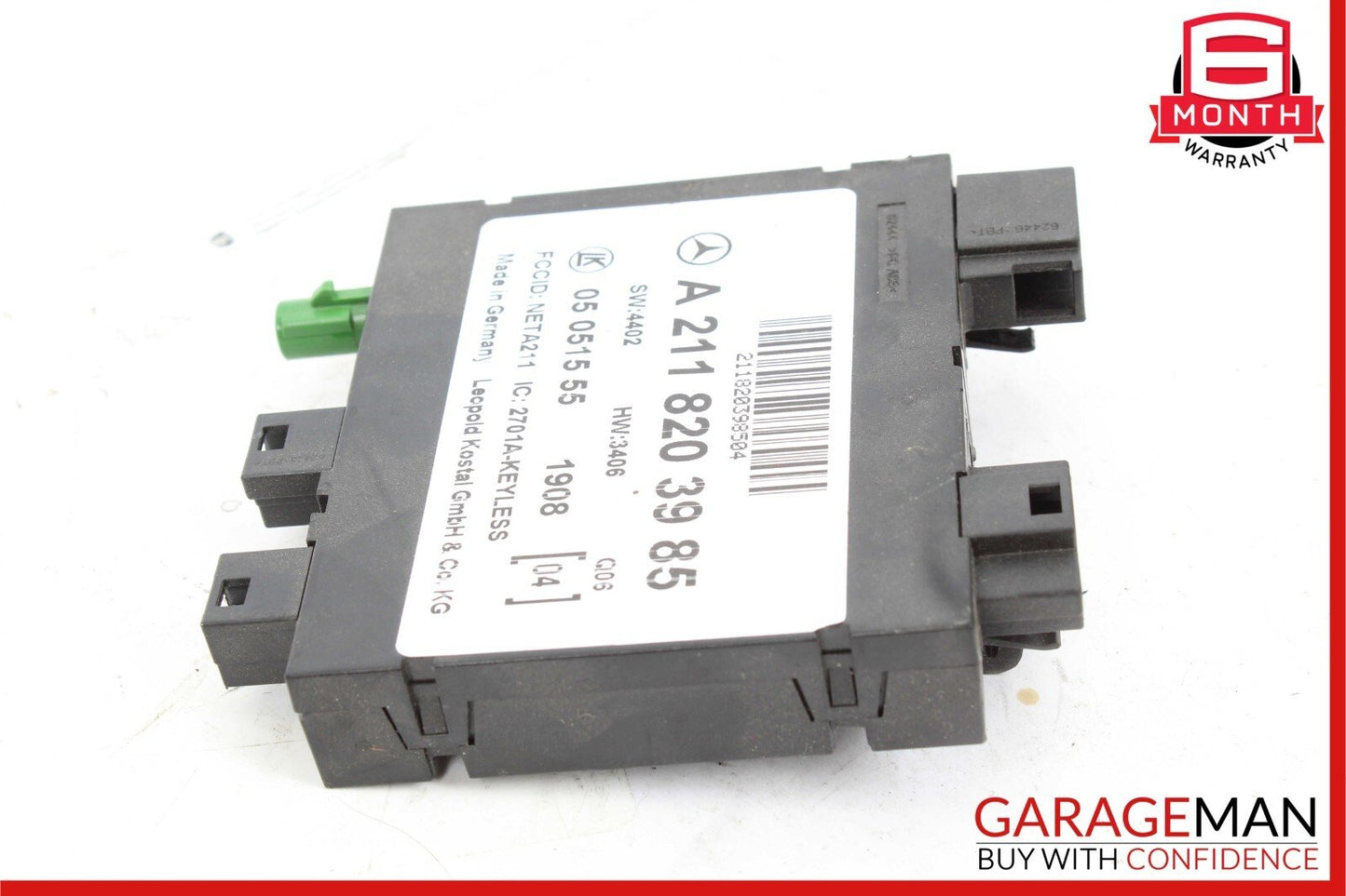 03-11 Mercedes W219 CLS500 E500 E63 AMG Keyless Go Entry Control Module Unit OEM