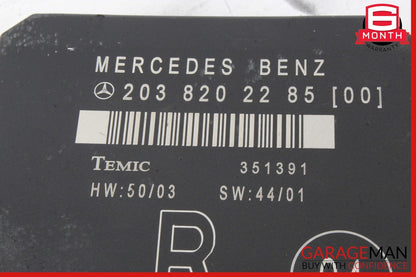 01-07 Mercedes W203 C230 C320 C240 Rear Right Side Door Computer Control Module
