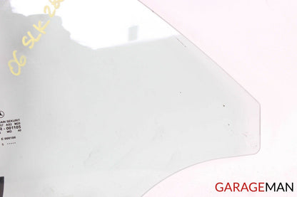 05-11 MERCEDES R171 SLK350 REAR LEFT DRIVER SIDE QUARTER WINDOW GLASS OEM