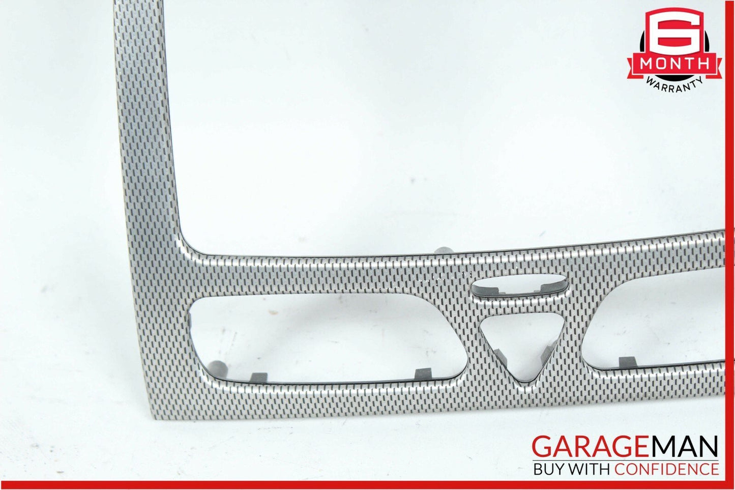 01-04 Mercedes W203 C230 Coupe Center Dash Radio Bezel Trim Panel Carbon Fiber