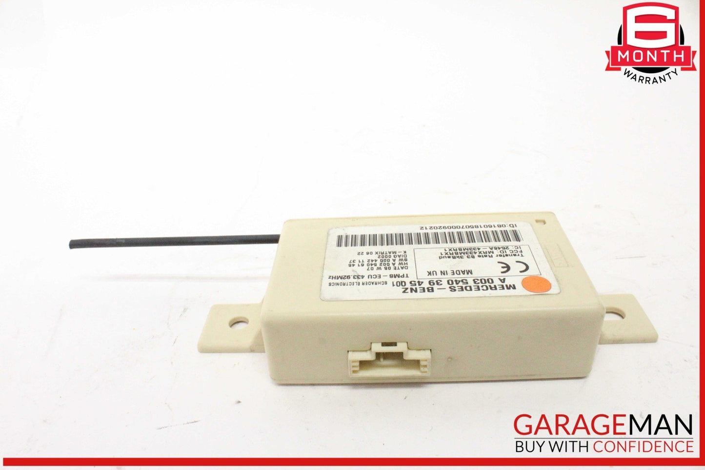 05-11 Mercedes W209 CLK350 Tire Pressure Monitor System TPMS Control Module OEM