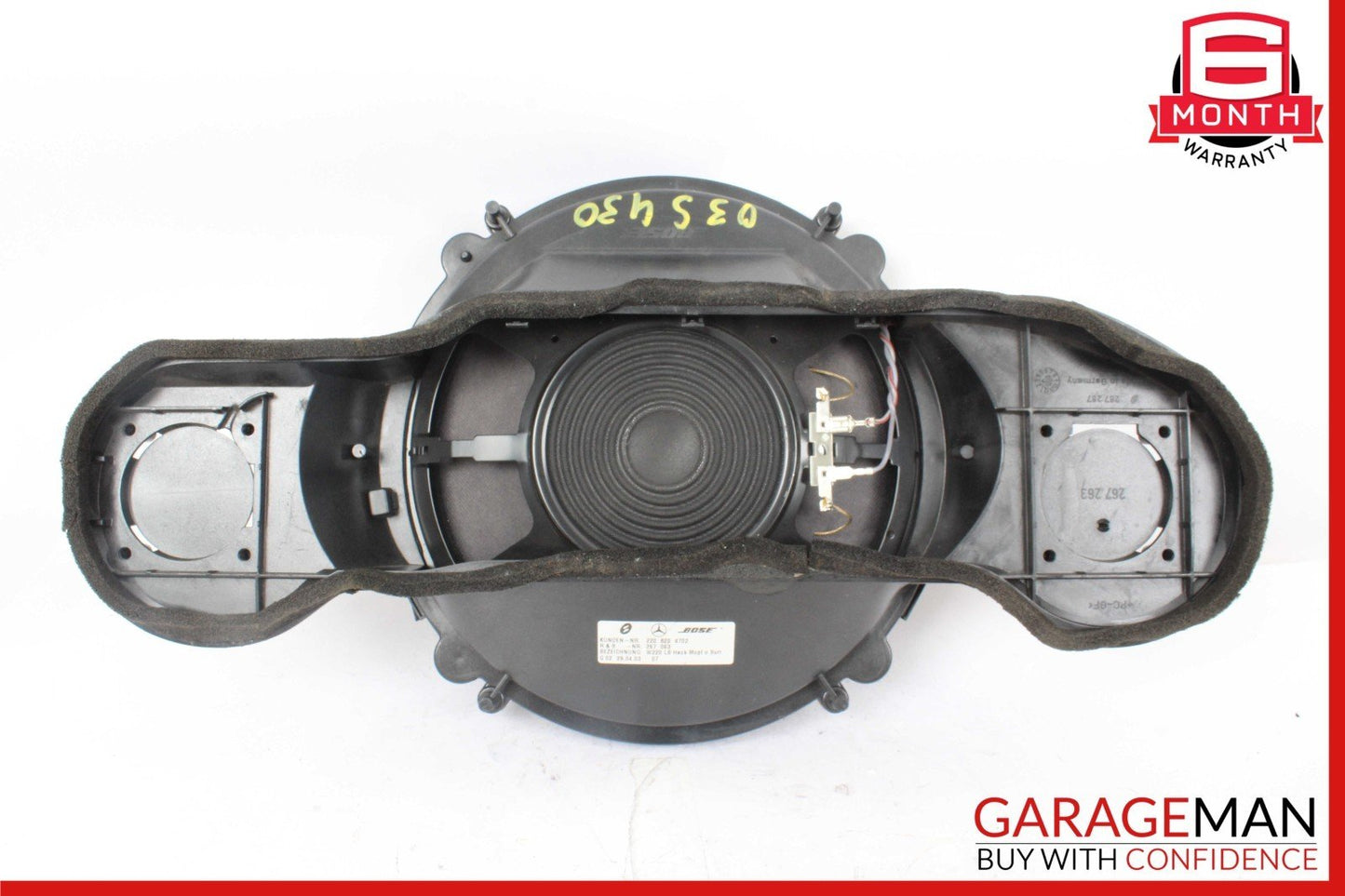 03-06 Mercedes W220 S430 S500 Rear Speaker Sub Woofer Subwoofer Bose OEM