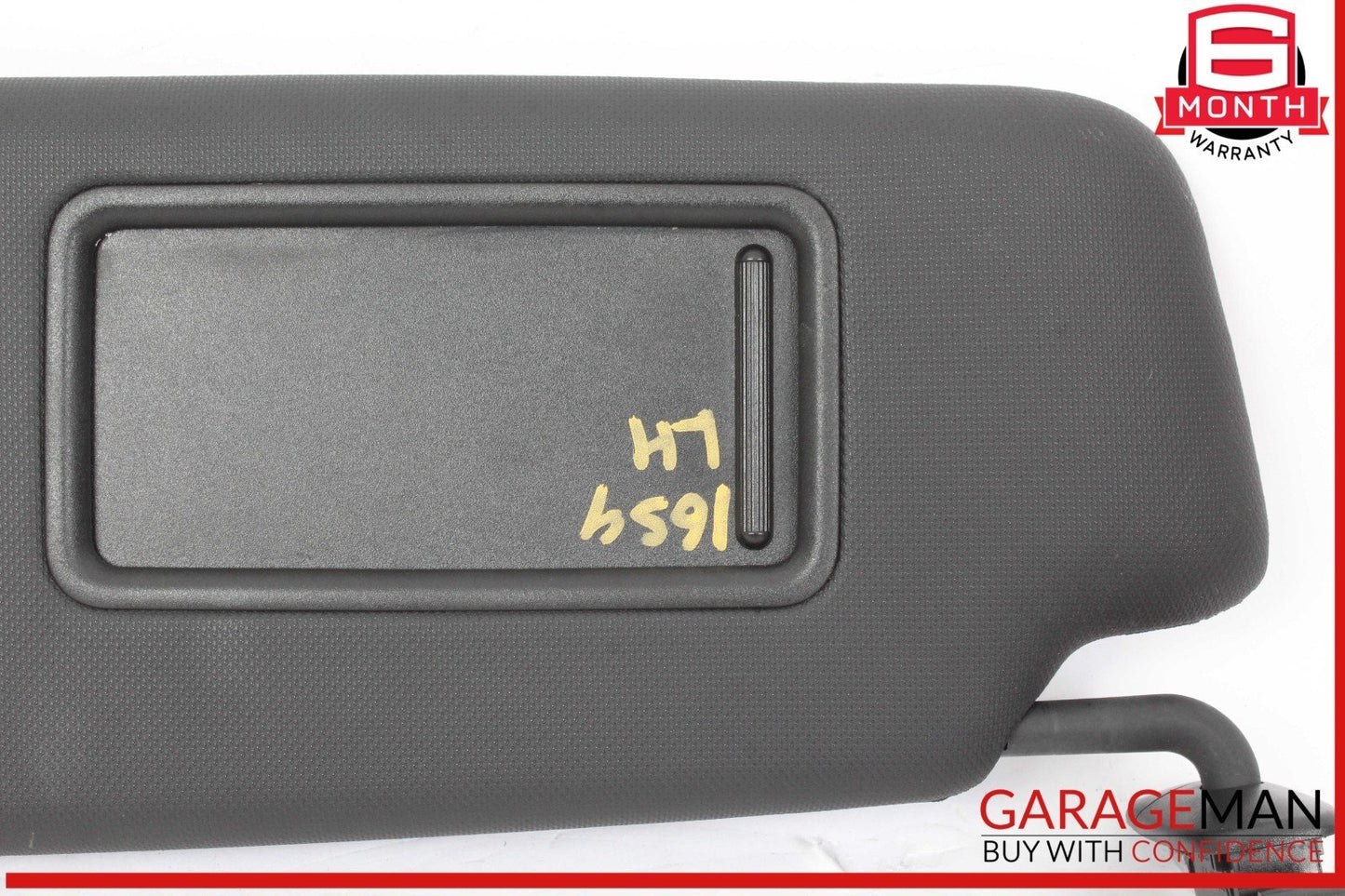 09-17 Audi S4 Q5 Front Left Driver Side Sun Visor Sunvisor Black 8E0010192T OEM