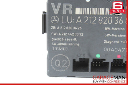 08-18 Mercedes W212 E350 C300 E400 Front Right Side Door Control Module OEM