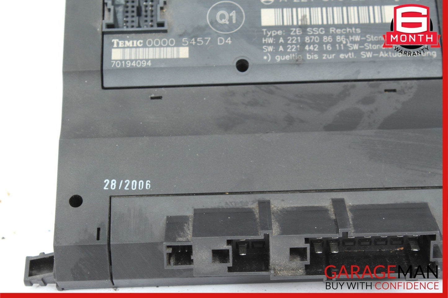 07-13 Mercedes W221 S550 Front Right Side Under Seat Control Module Unit OEM