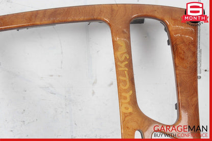 03-04 Mercedes W209 CLK500 CLK55 AMG Center Console Trim Bezel Cover Wood