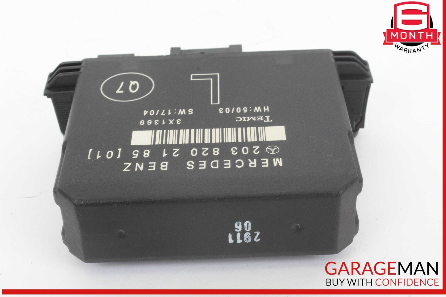 01-07 Mercedes W203 C230 C350 Rear Left Side Door Control Module 2038202185 OEM