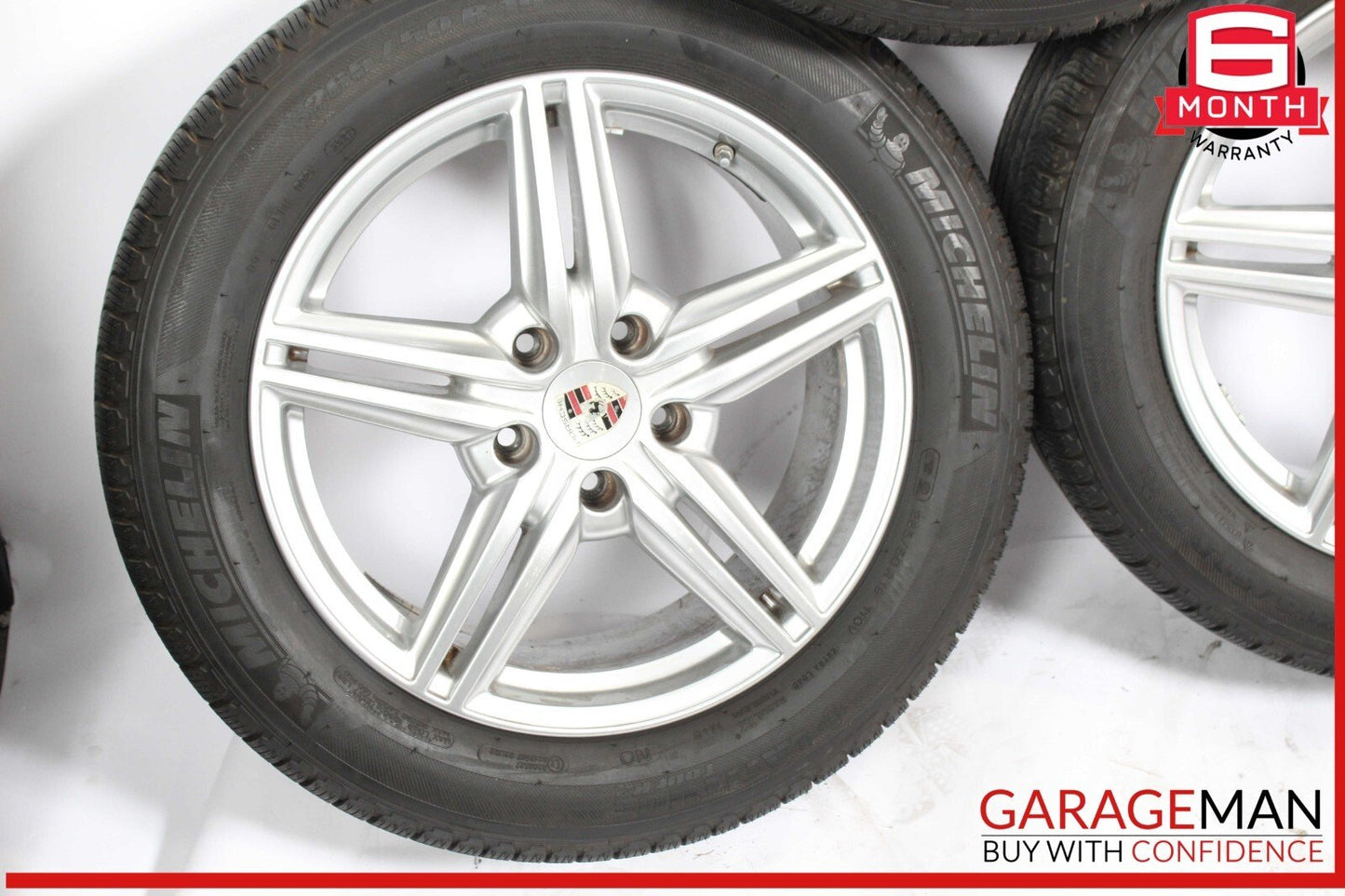11-18 Porsche Cayenne 958 8.5x19 19" Complete Wheel Tire Rim Set of 4 Pc OEM