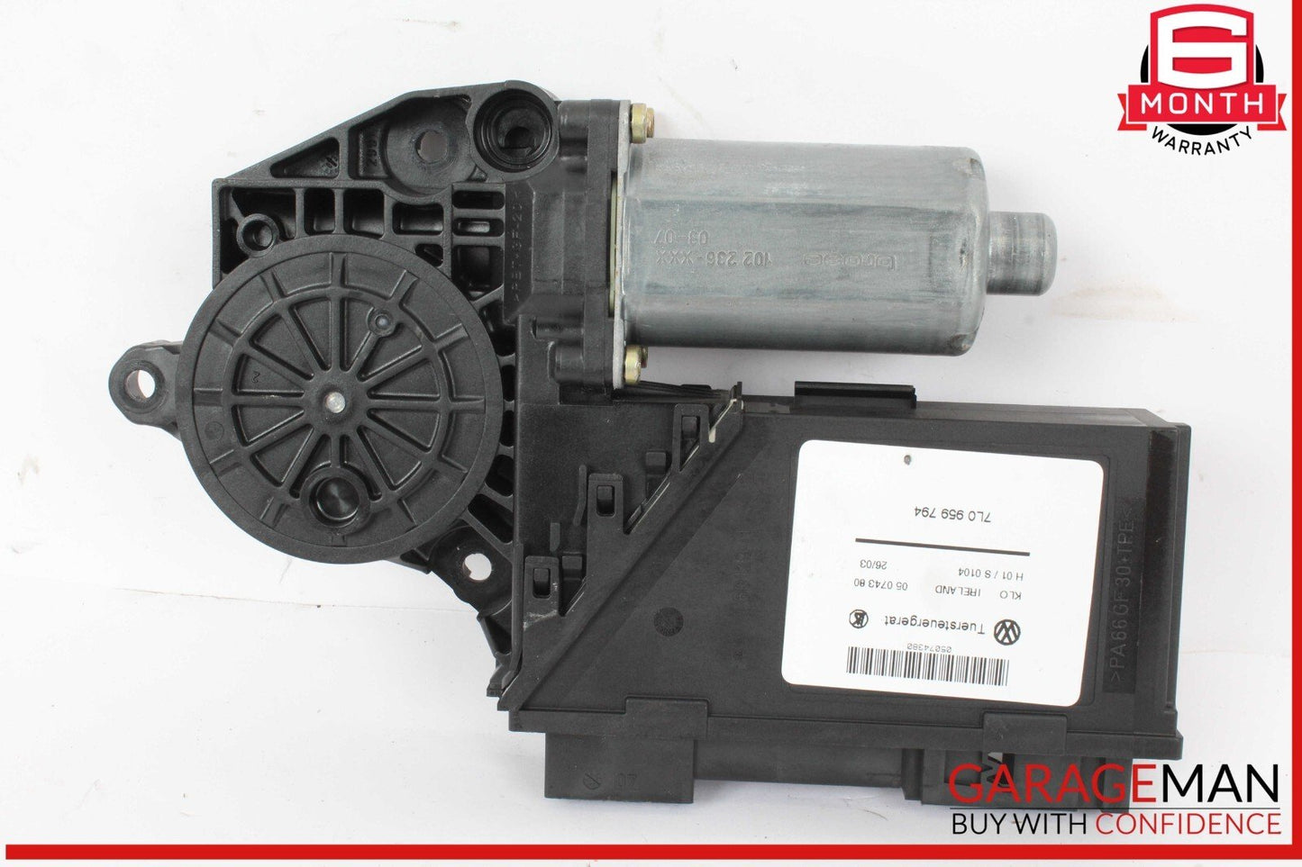 03-10 Porsche Cayenne 955 957 Rear Right Passenger Side Window Regulator Motor