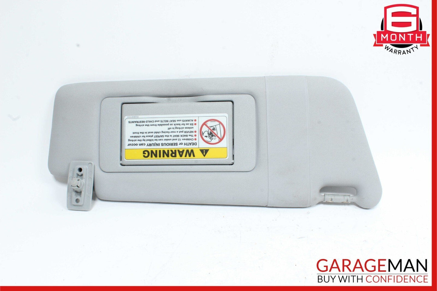 01-07 Mercedes W203 C240 C32 AMG Front Right Side Sunvisor Sun Visor Grey OEM