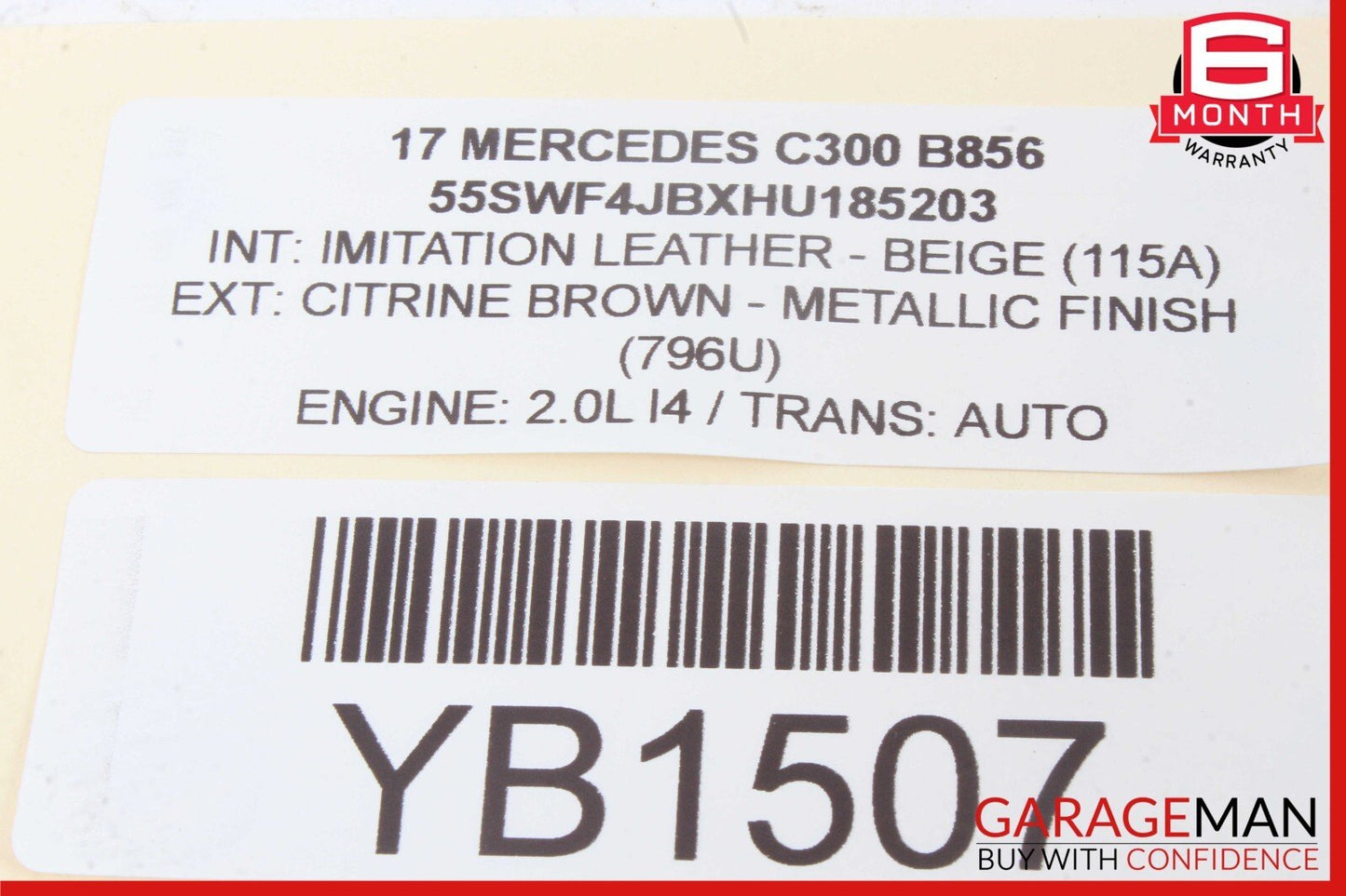 15-19 Mercedes W205 C300 GLC300 TCU TCM Tranny Transmission Control Module Unit