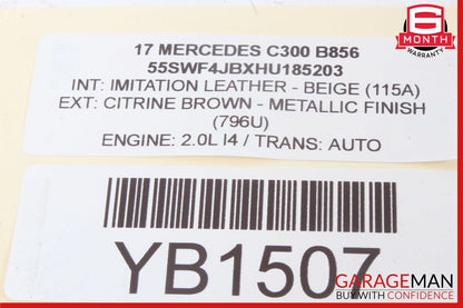 15-19 Mercedes W205 C300 GLC300 TCU TCM Tranny Transmission Control Module Unit