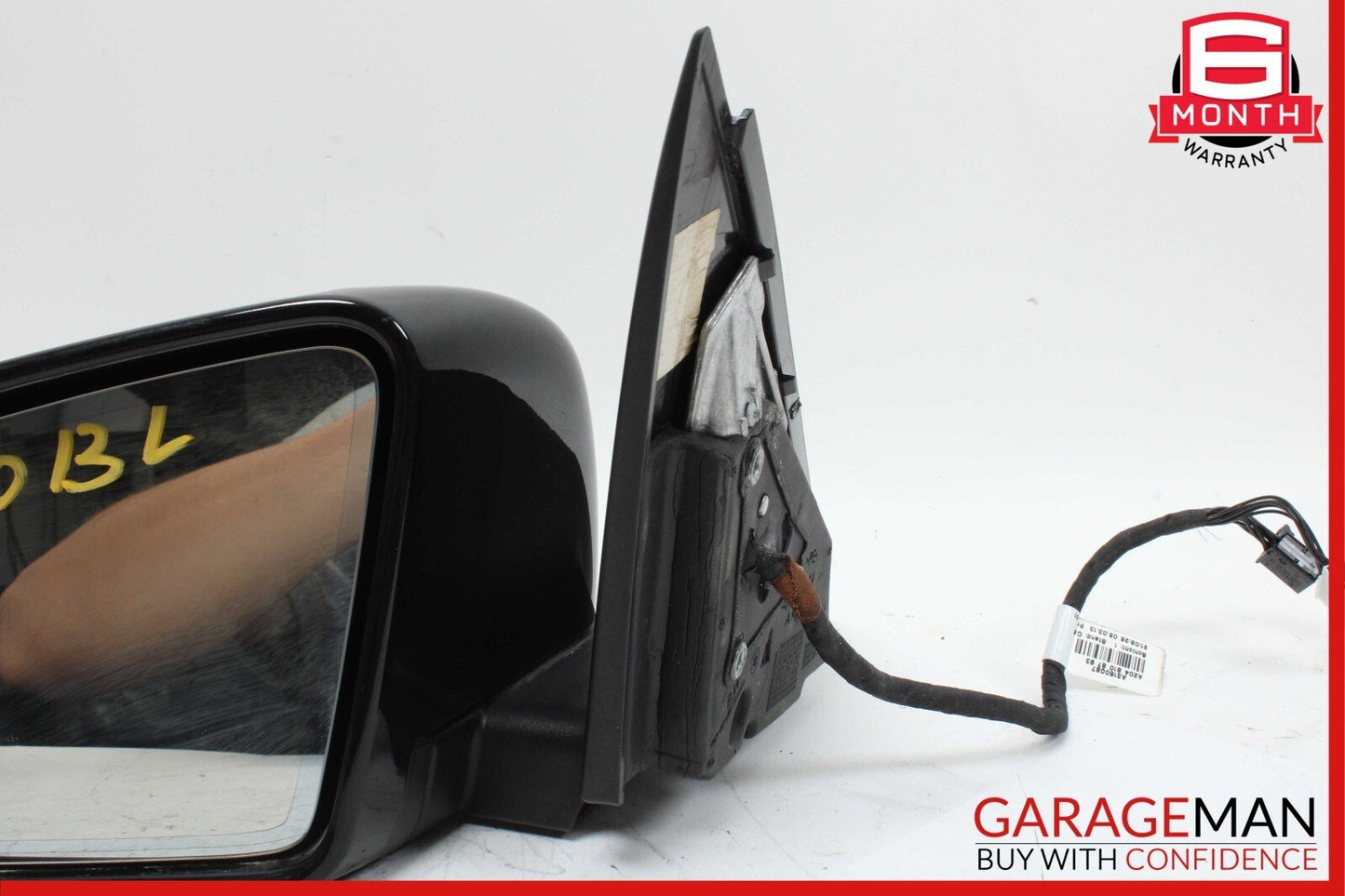 12-14 Mercedes W204 C250 C63 AMG Front Left Side Mirror Rear View Door Black OEM