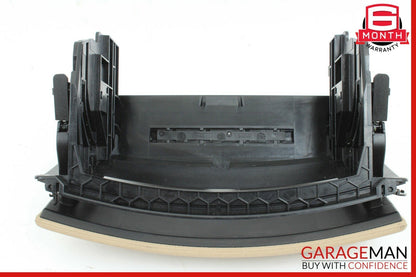 07-13 Mercedes W221 S350 S500 S550 Dash Console CD Player Cover Trim Panel Brown