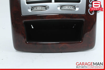 07-13 Mercedes W221 S550 S600 Rear Center Console AC A/C Air Vent Trim Wood OEM