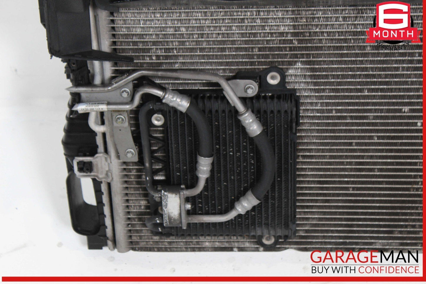 03-08 Mercedes W220 S55 AMG Engine Cooling Radiator AC A/C Condenser Assembly