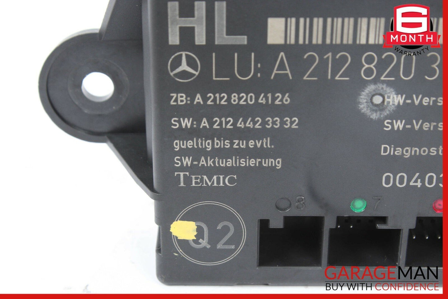 08-15 Mercedes W204 C300 C350 Rear Left Side Door Control Module 2128203885 OEM